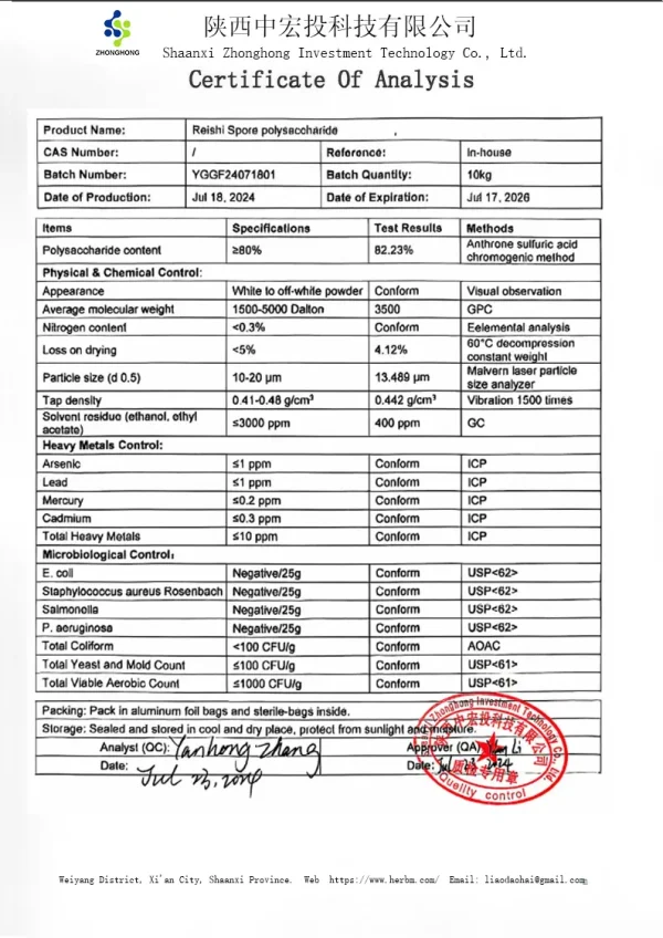 Ganoderma Lucidum Polysaccharide - Image 2