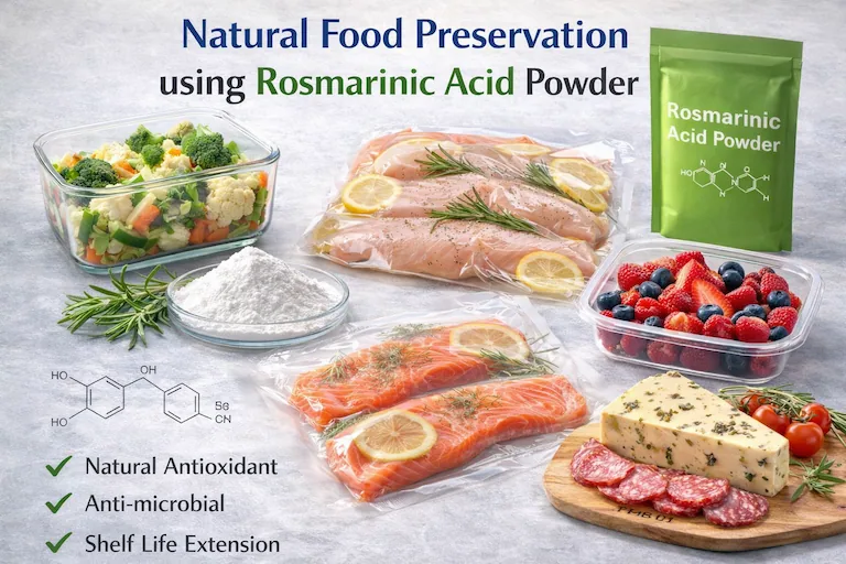 Rosmarinic Acid in Food Preservation: Extending Shelf Life Naturally 1 Replacing Synthetic Preservatives With Water-Soluble Rosmarinic Acid In Food Manufacturing.